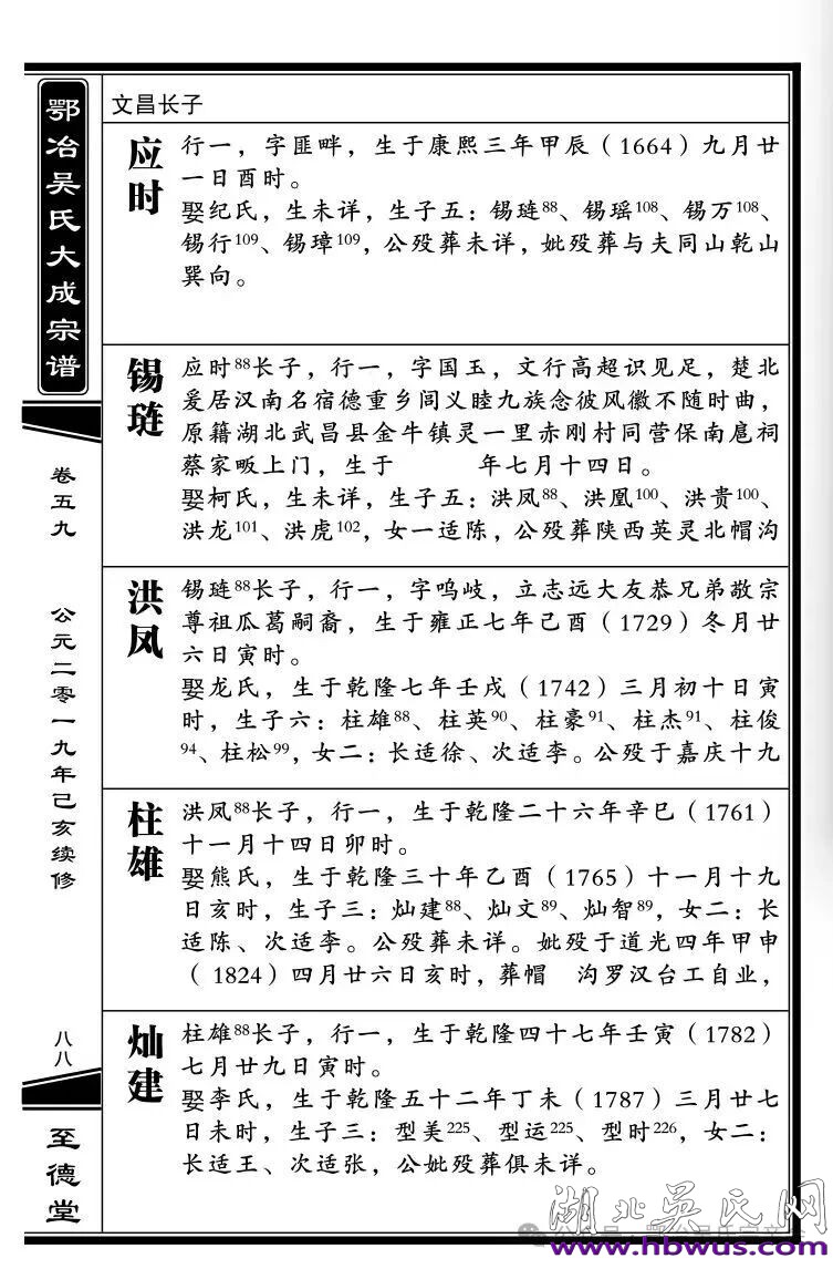 千里迁徙近三纪  一碑一谱证宗根    —— 陕西安康汉阴吴氏家族确认祖地湖北大冶